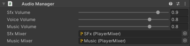 Audio Manager Editor